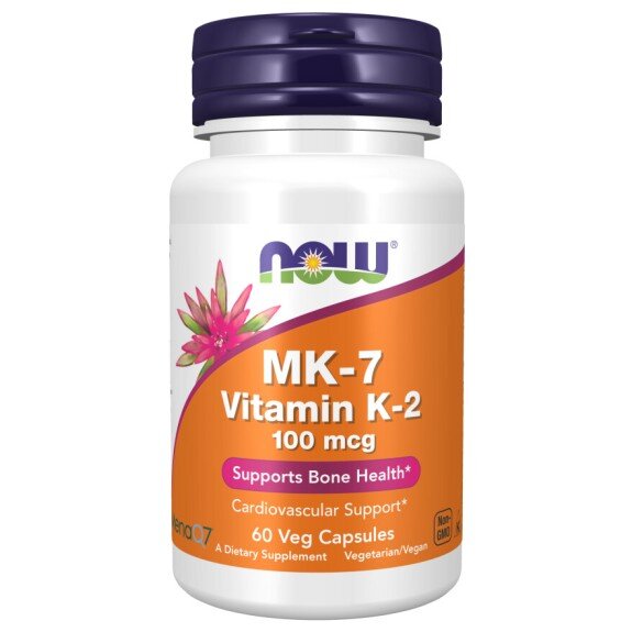 Vitamina K-2 MK-7 100 mcg – 60 Capsule vegetale | NOW Foods